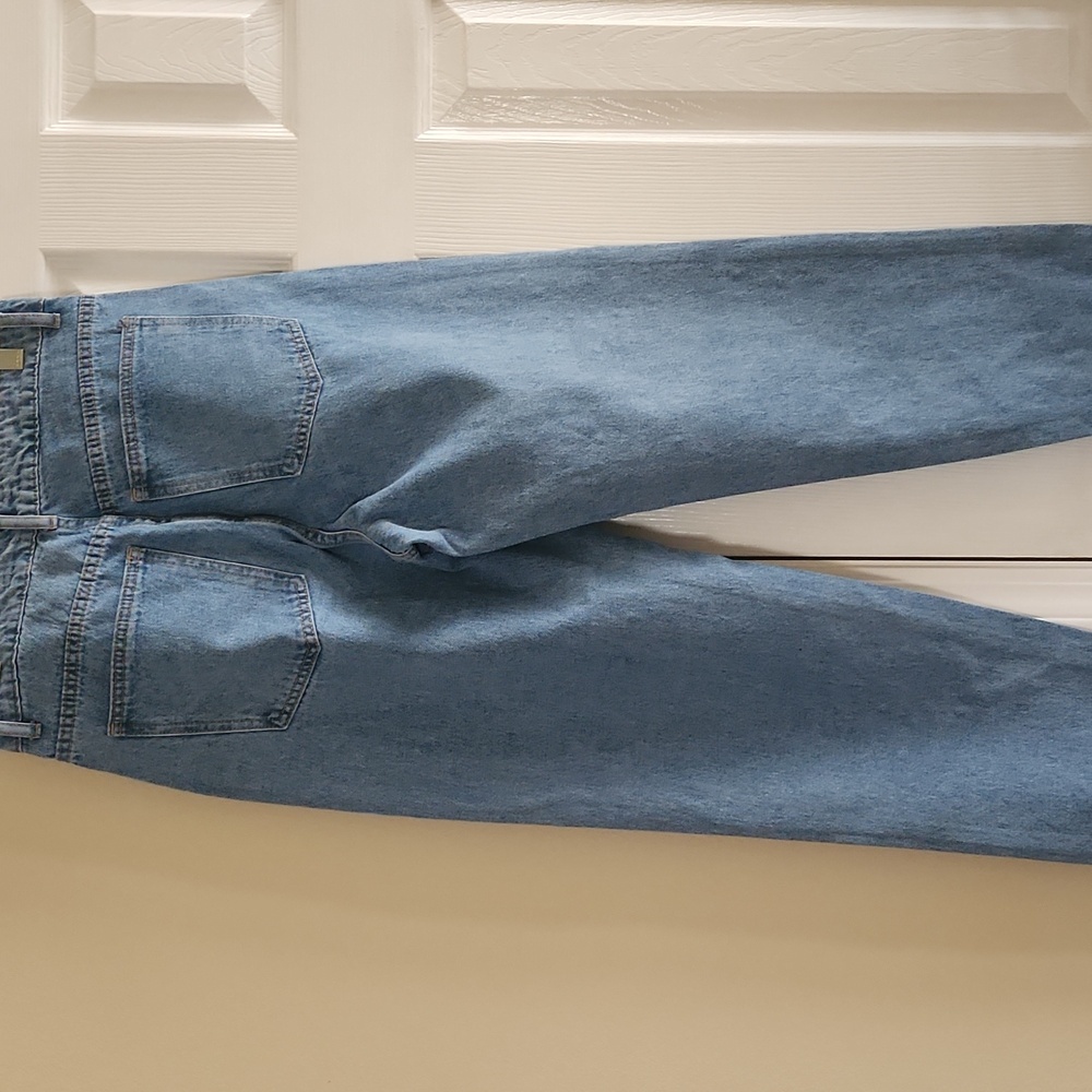 Shein, 0365, Women's Blue Jeans with Rhinestone Accents - Picture 3 of 7